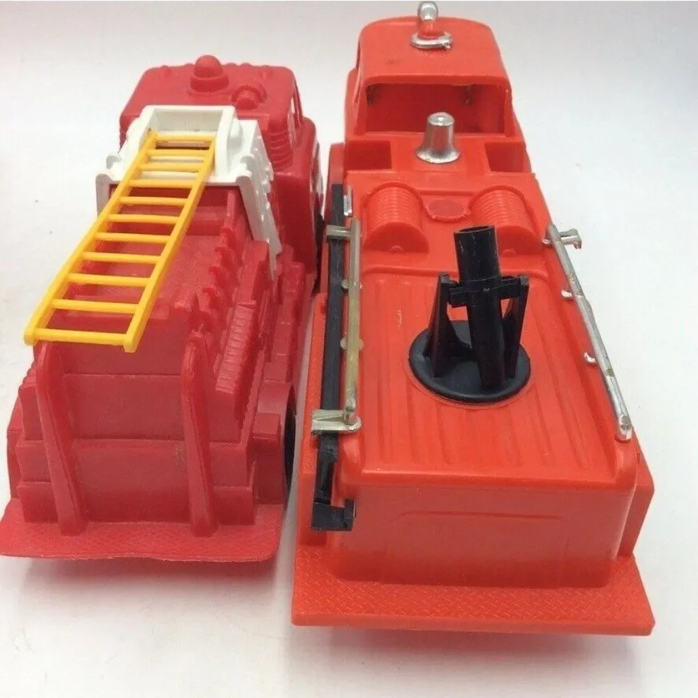 Red Plastic Paw Patrol Firefighter Marshal Chief Hat Plastic Firetrucks Lot 4